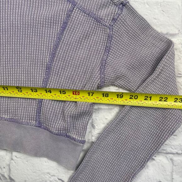 J1582 Wild Fable Purple Crop Top Waffle Knit Size Small - Picture 5 of 6